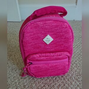 Fit + Fresh Neoprene Insulated Lunch Bag Meal Kit for School, Sports in pink